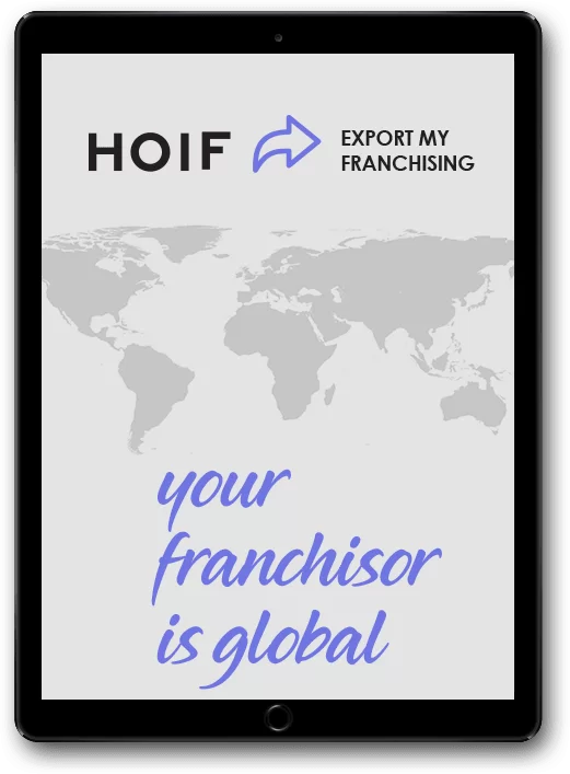 53555 HOIF Exportar Franquia Importar Internacionalização Franqueador Franchise Franchising Expansão Negócios exterior